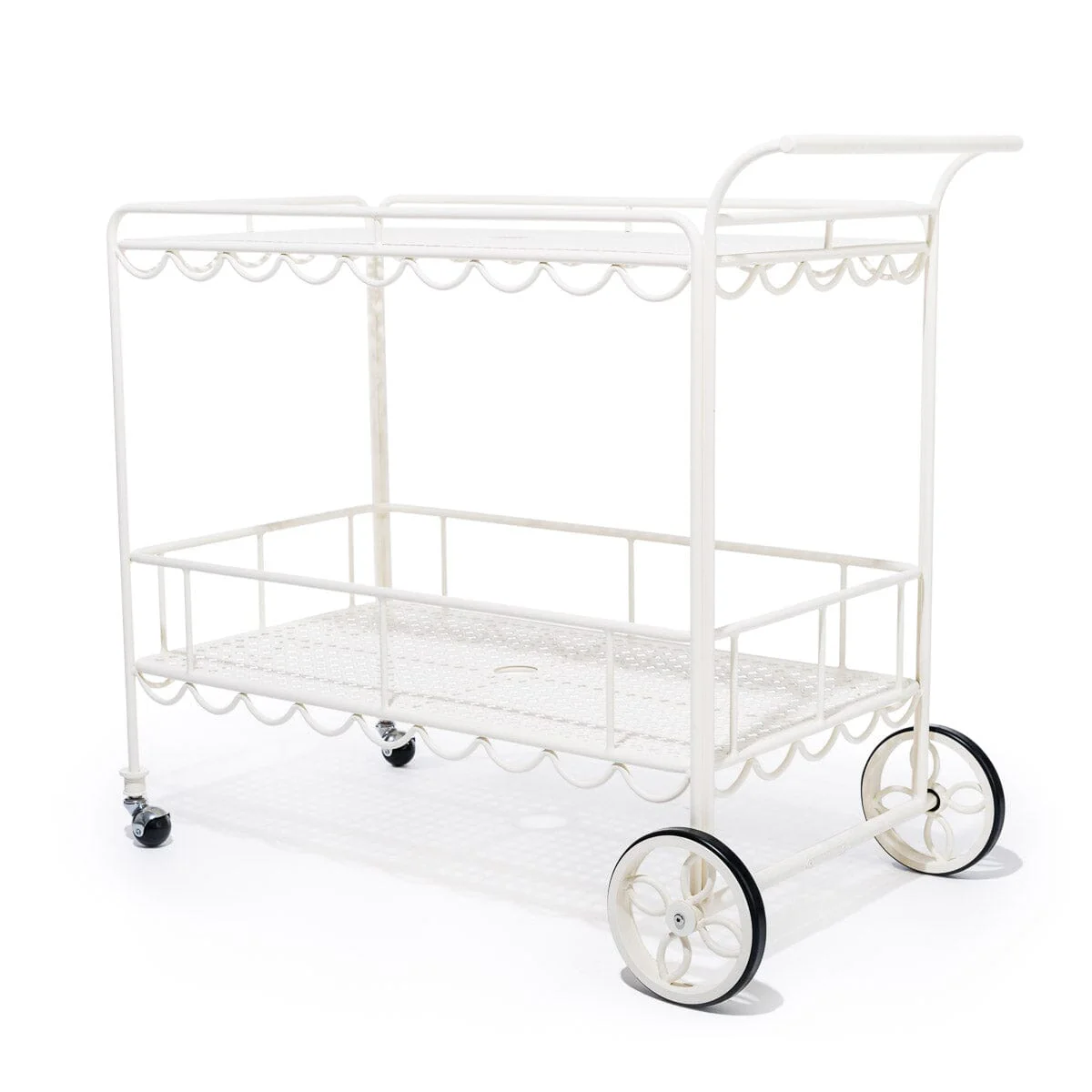 The Al Fresco Bar Cart - Antique White - Image 4