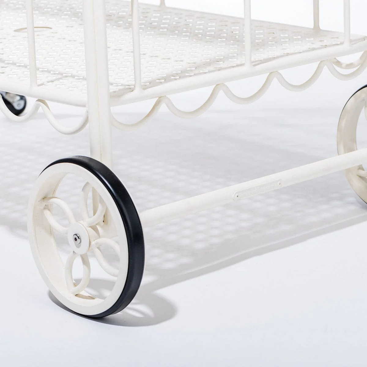 The Al Fresco Bar Cart - Antique White - Image 9