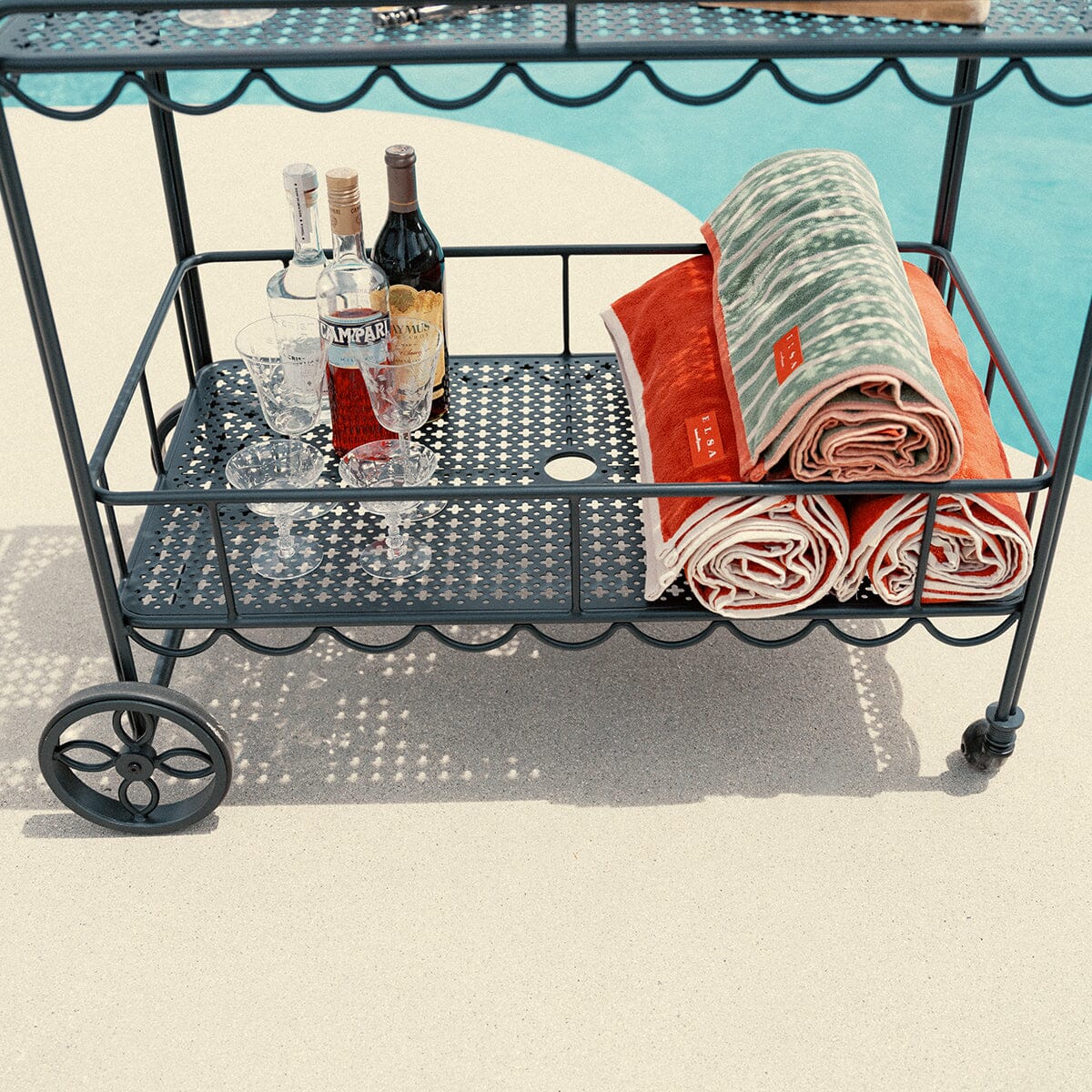 The Al Fresco Bar Cart - Vintage Black - Image 14