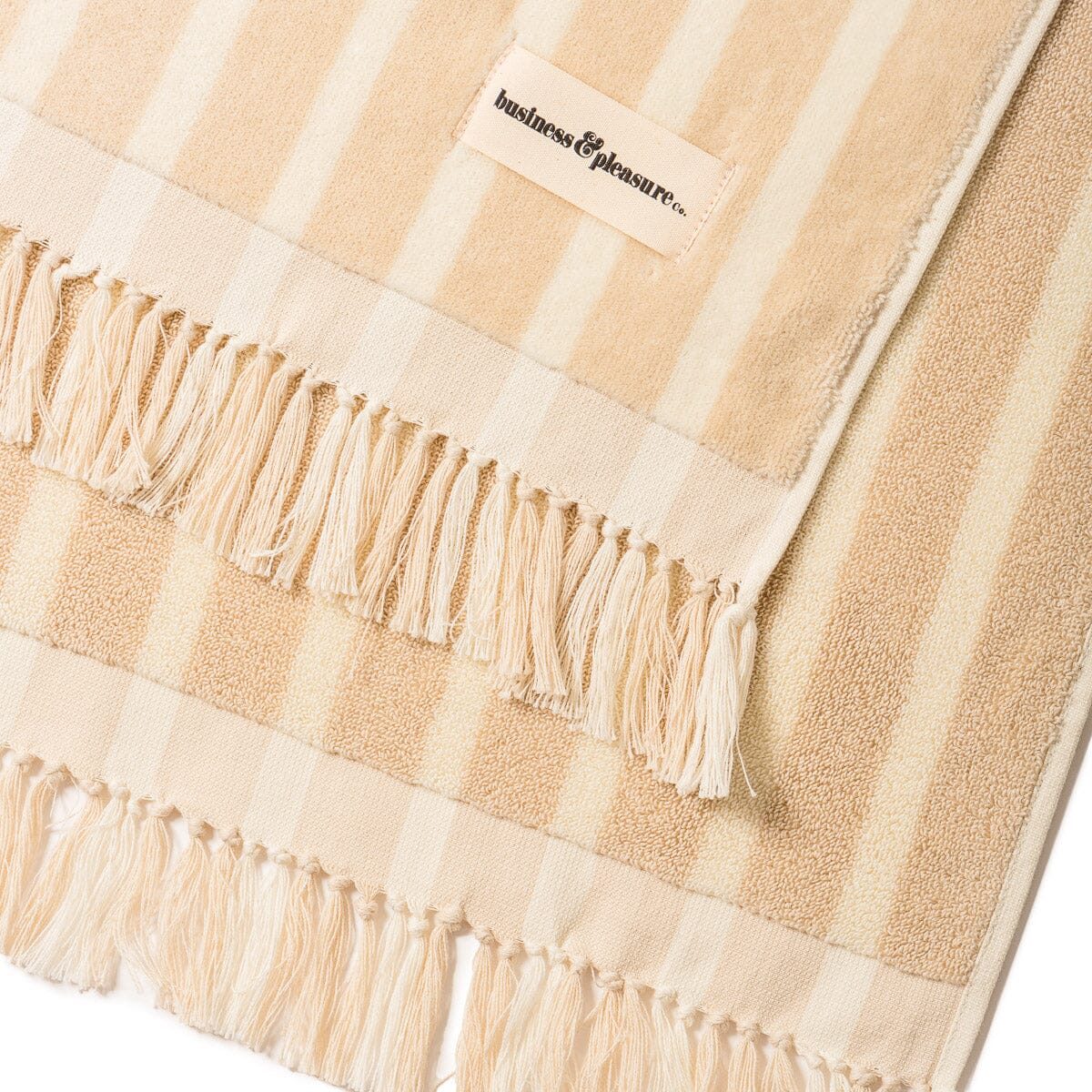 The Beach Towel - Monaco Natural Stripe - Image 7