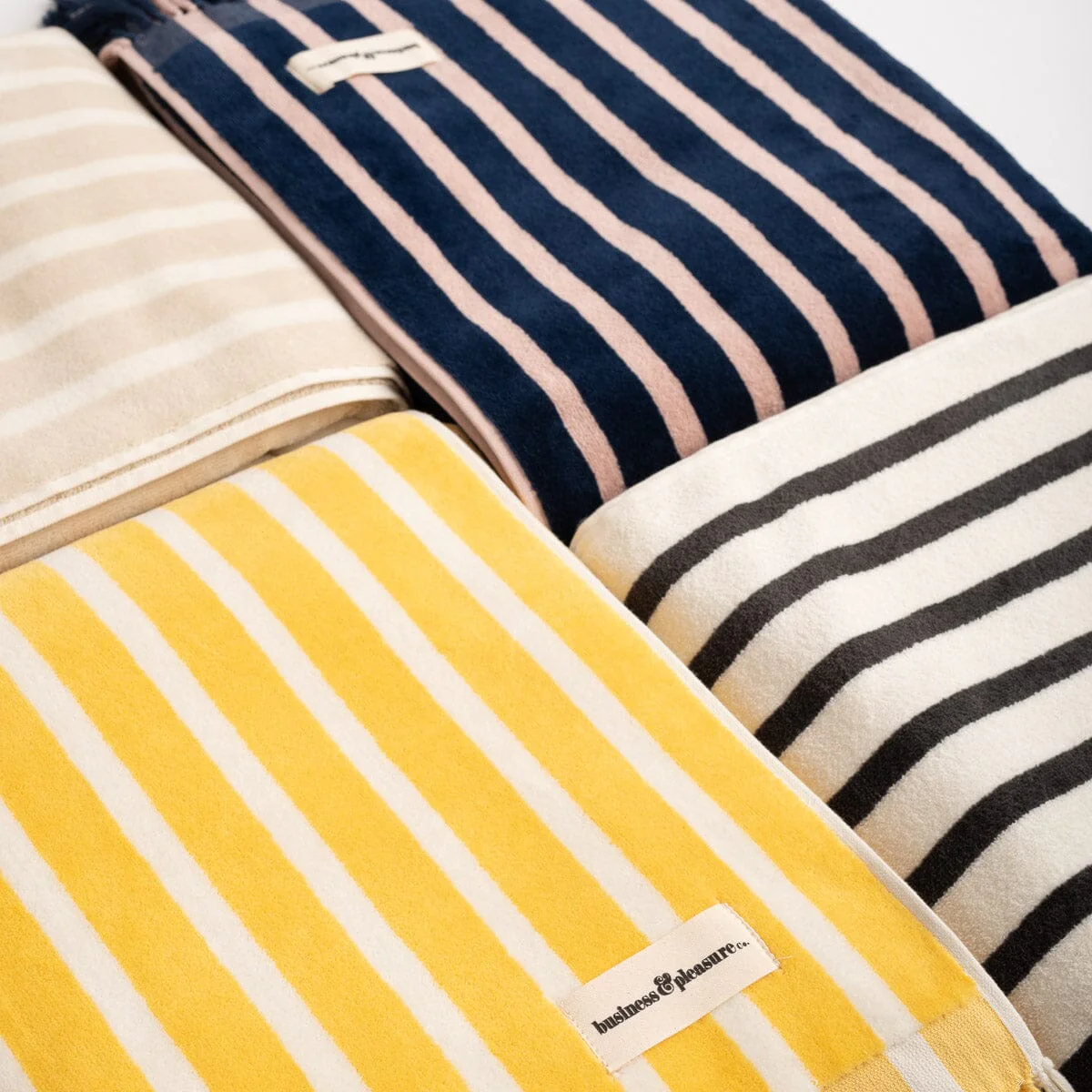 The Beach Towel - Monaco Natural Stripe - Image 9