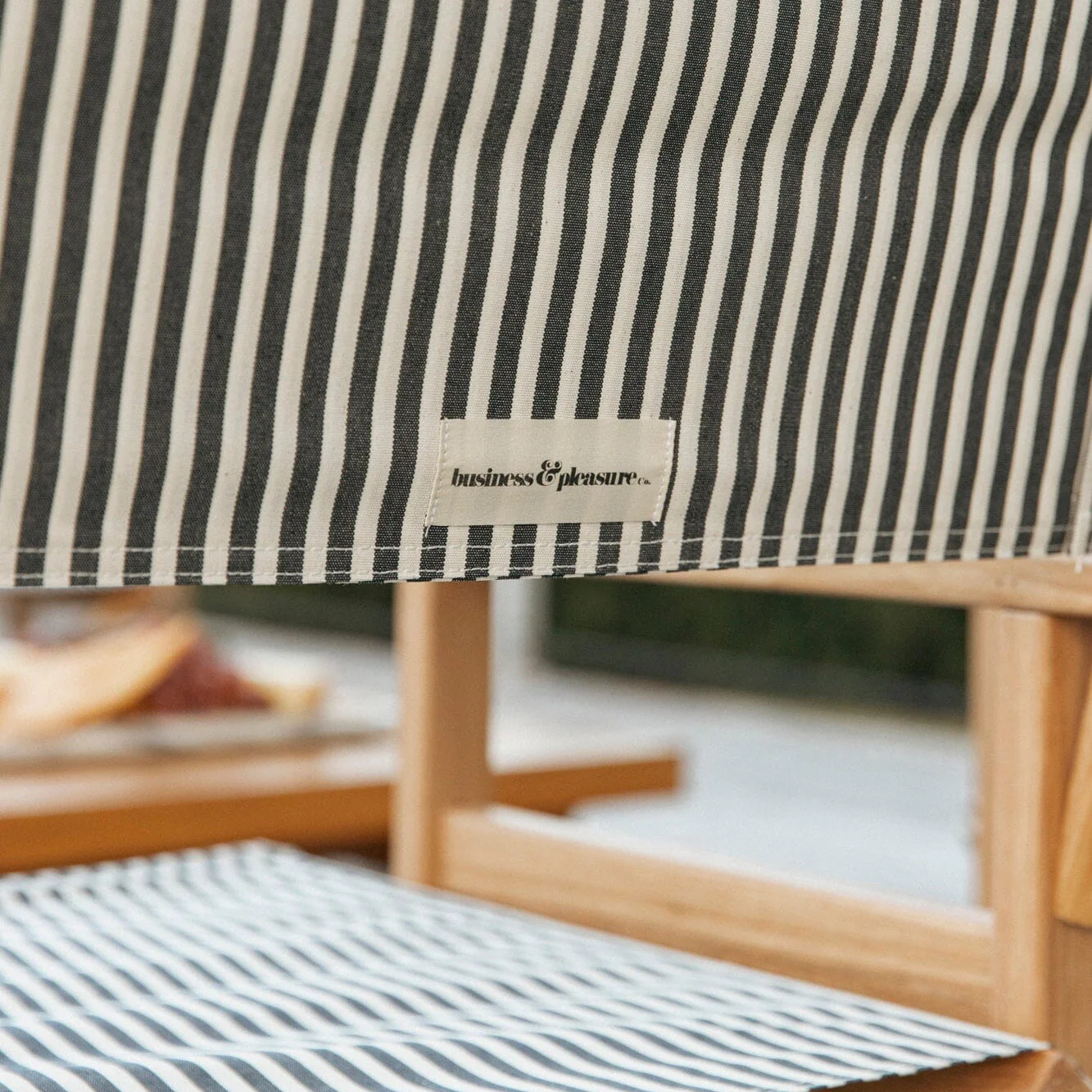 The Directors Chair - Table Height - Lauren's Navy Stripe - Image 5