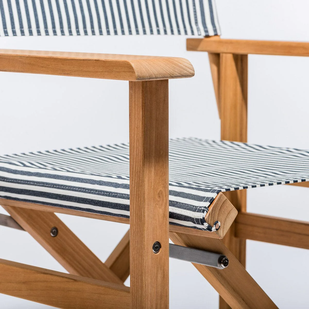 The Directors Chair - Table Height - Lauren's Navy Stripe - Image 6