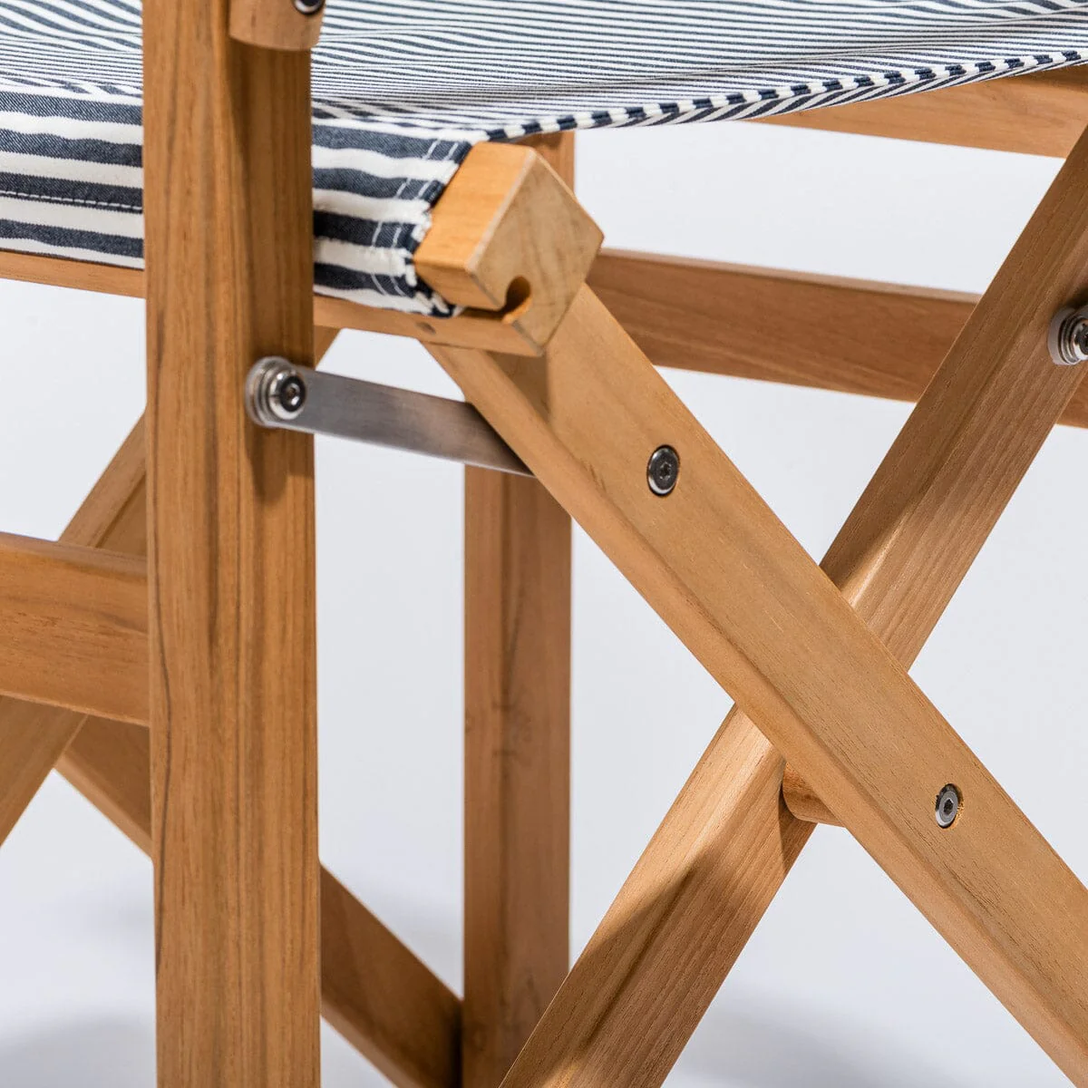 The Directors Chair - Table Height - Lauren's Navy Stripe - Image 7