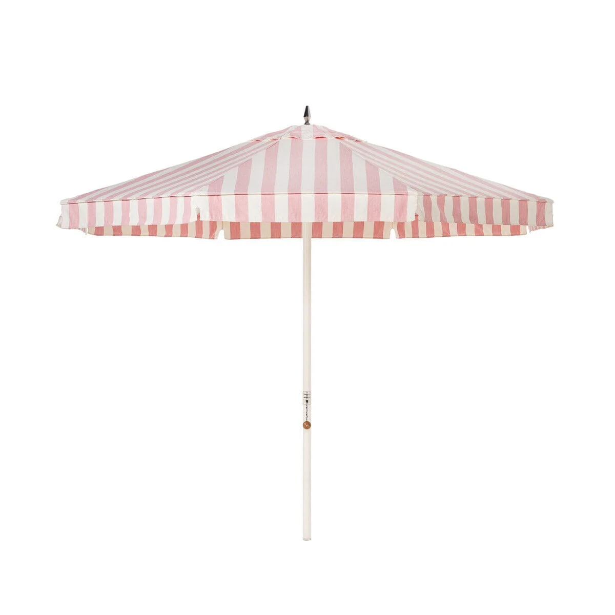 Resort Market Umbrella | Crew Pink Stripe & Antique White Frame