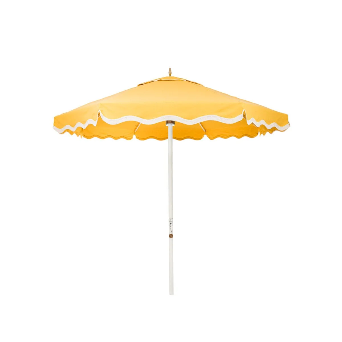 Resort Market Umbrella in Rivie Mimosa | Antique White Frame