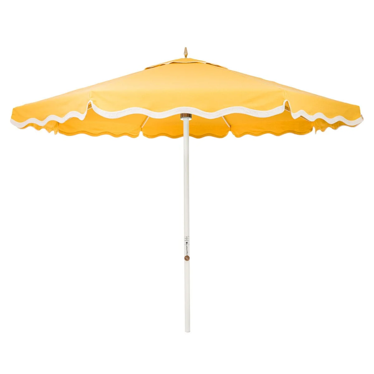 Resort Market Umbrella in Rivie Mimosa | Antique White Frame - Image 3