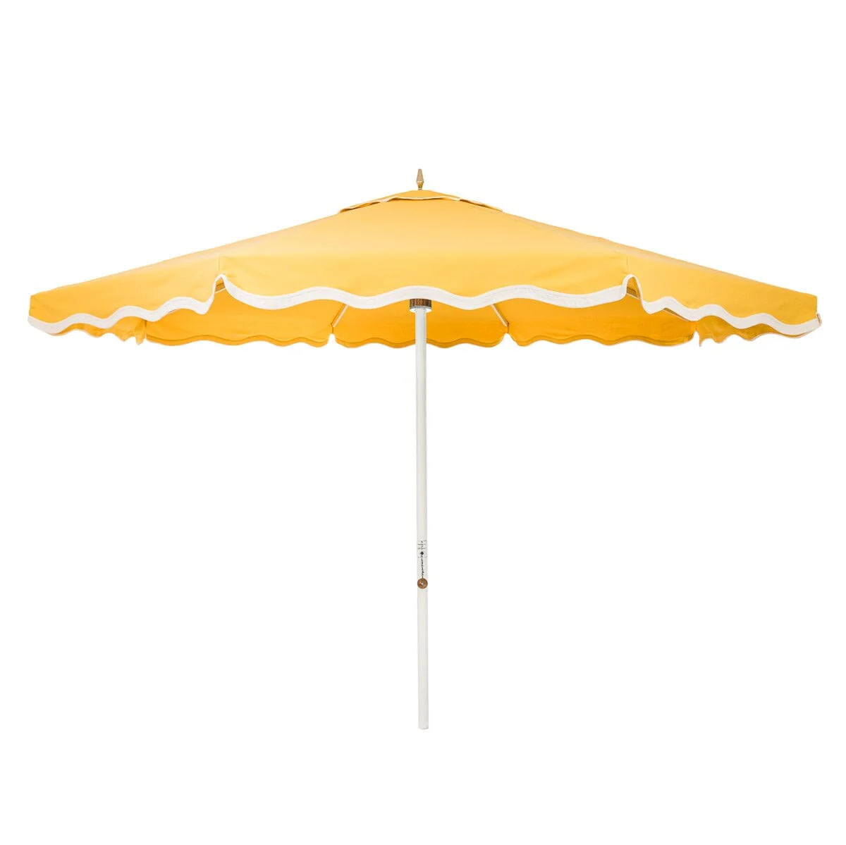 Resort Market Umbrella in Rivie Mimosa | Antique White Frame - Image 4