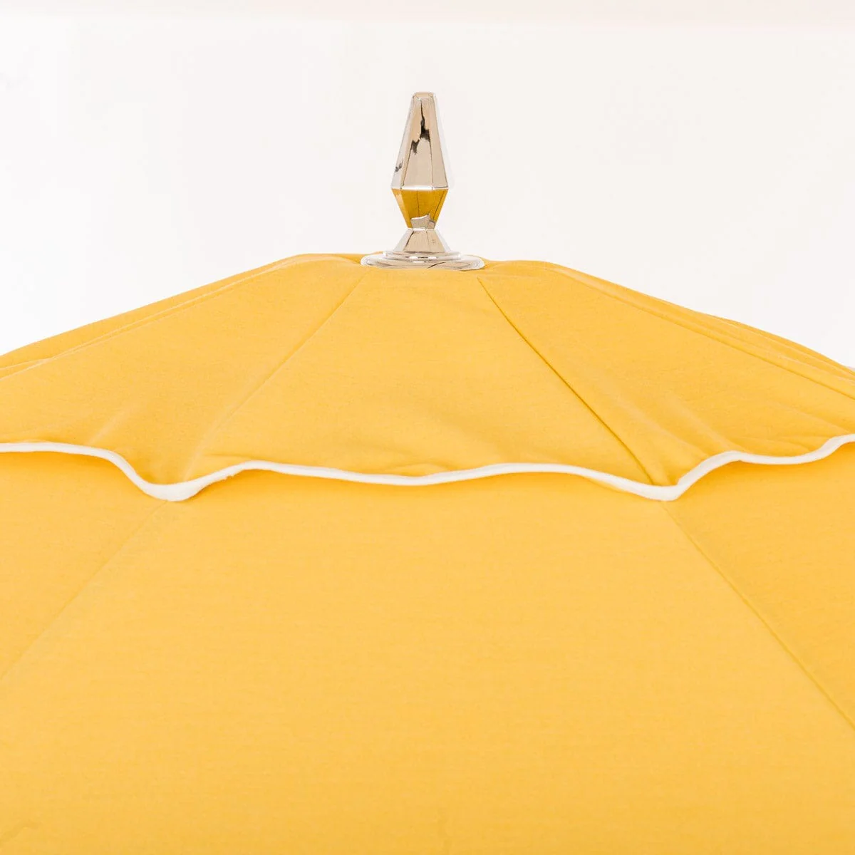 Resort Market Umbrella in Rivie Mimosa | Antique White Frame - Image 6