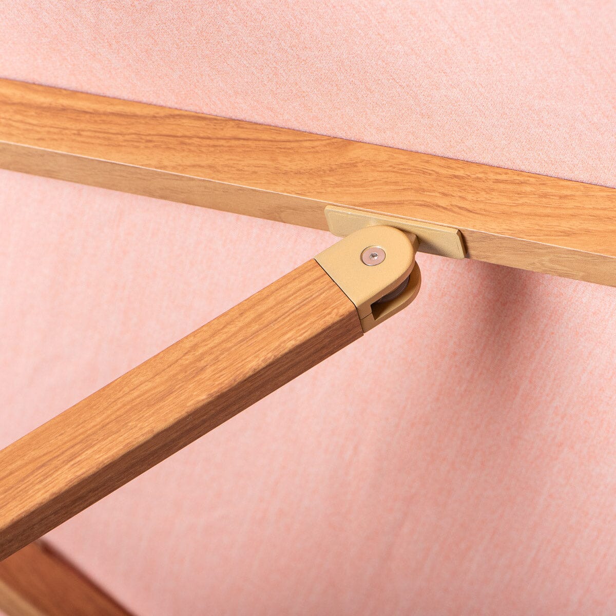The Resort Market Umbrella in Rivie Pink | Transfer Teak Frame - Image 11