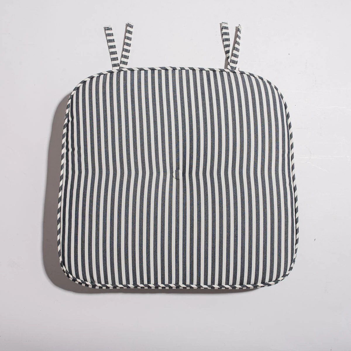 The Al Fresco Chair Cushion - Lauren's Navy Stripe - Image 3