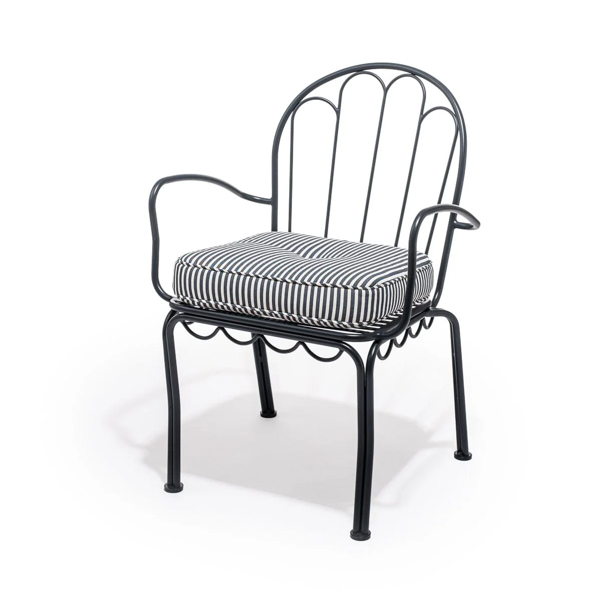 The Al Fresco Chair Cushion - Lauren's Navy Stripe - Image 6