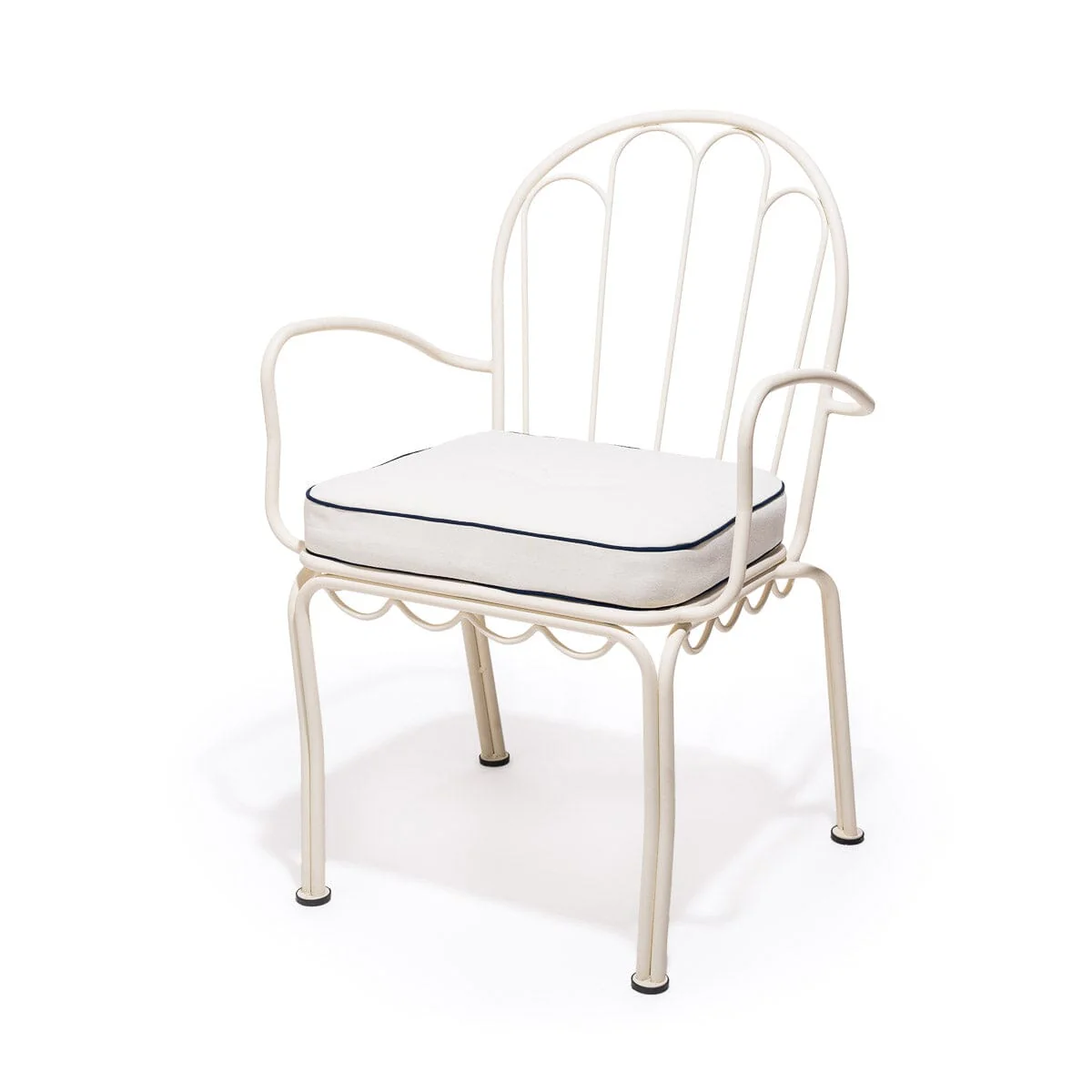 The Al Fresco Dining Chair Cushion - Rivie White - Image 5