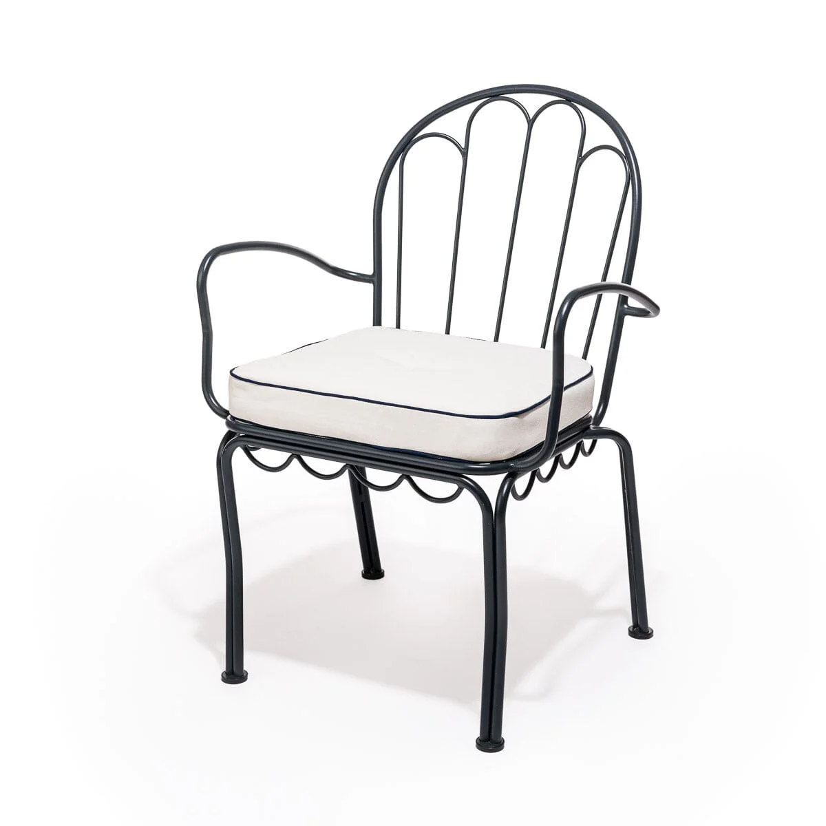 The Al Fresco Dining Chair Cushion - Rivie White - Image 6