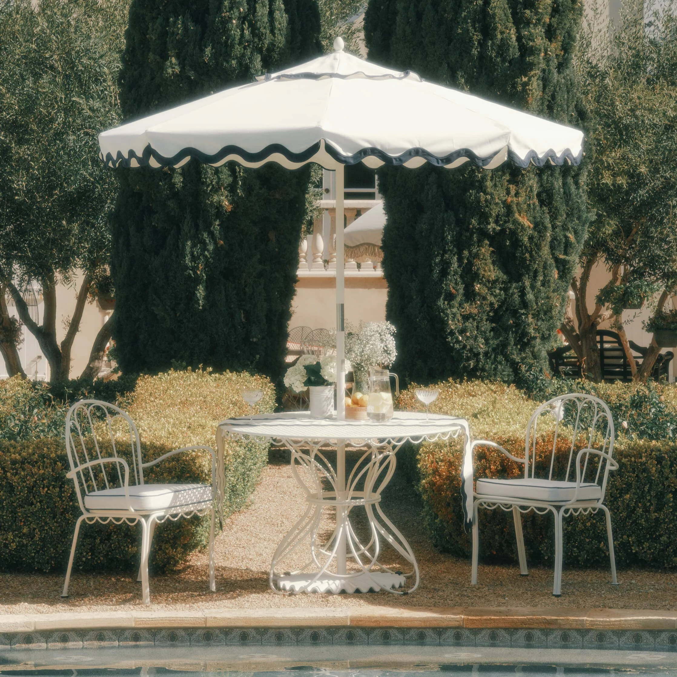The Al Fresco Dining Chair Cushion - Rivie White - Image 8
