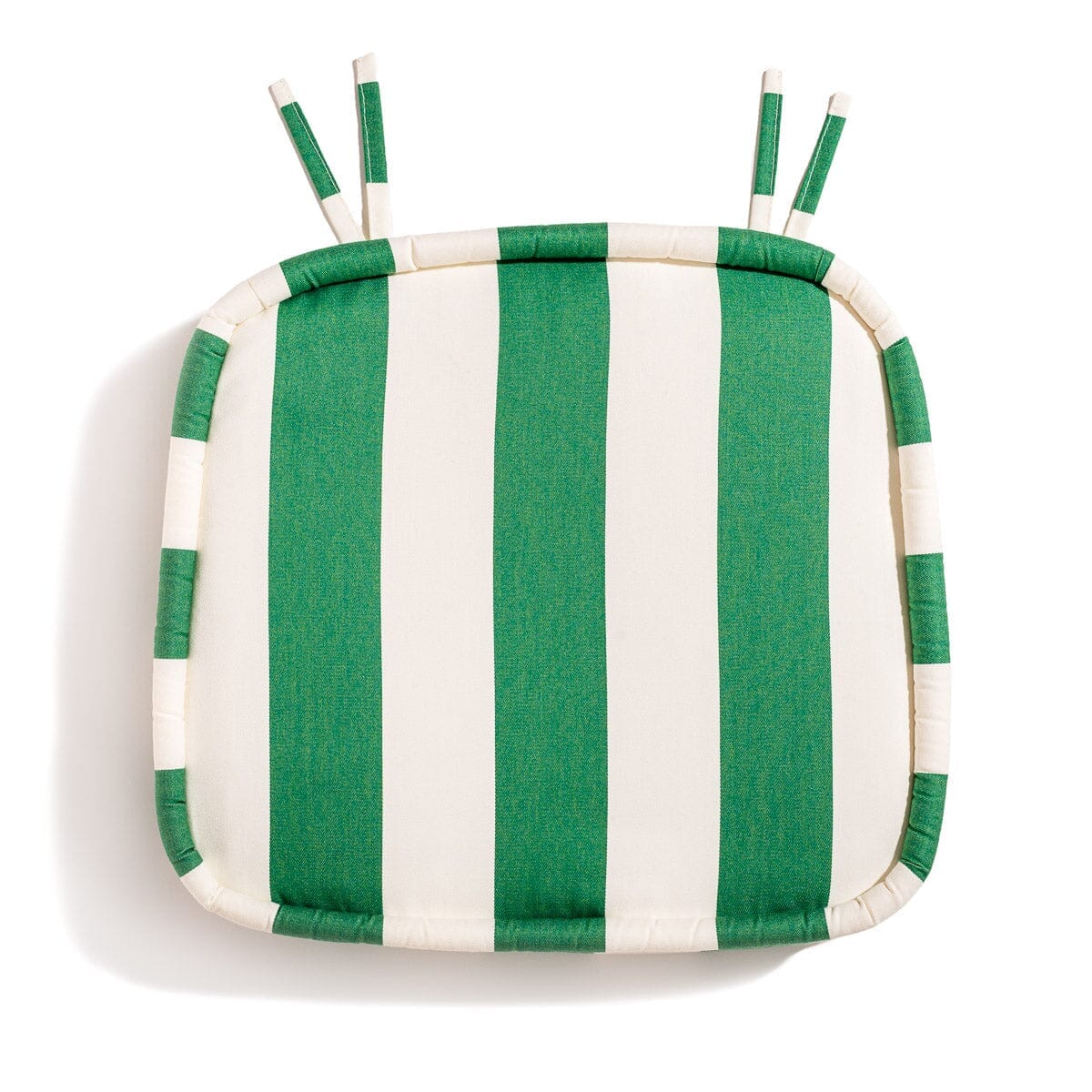 The Al Fresco Dining Chair in Crew Canyon Green Stripe | Antique White Frame - Image 3