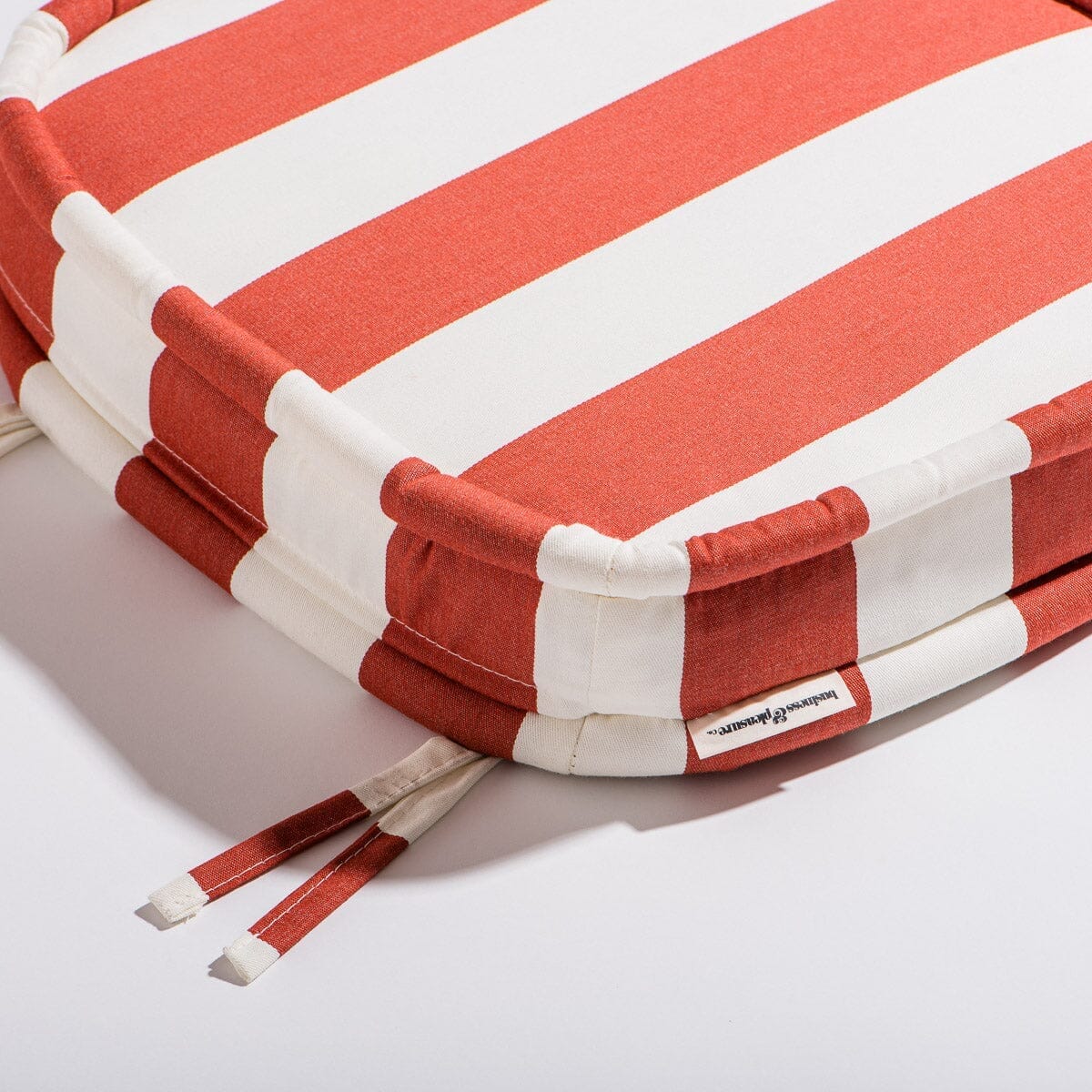 The Al Fresco Dining Chair in Crew Le Sirenuse Stripe | Antique White Frame - Image 5