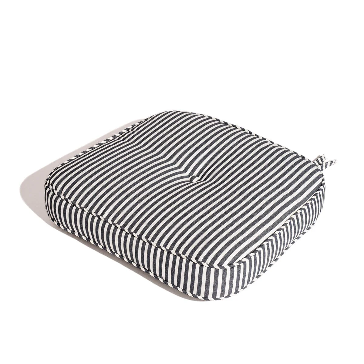 The Al Fresco Dining Chair in Lauren's Navy Stripe | Antique White Frame - Image 3