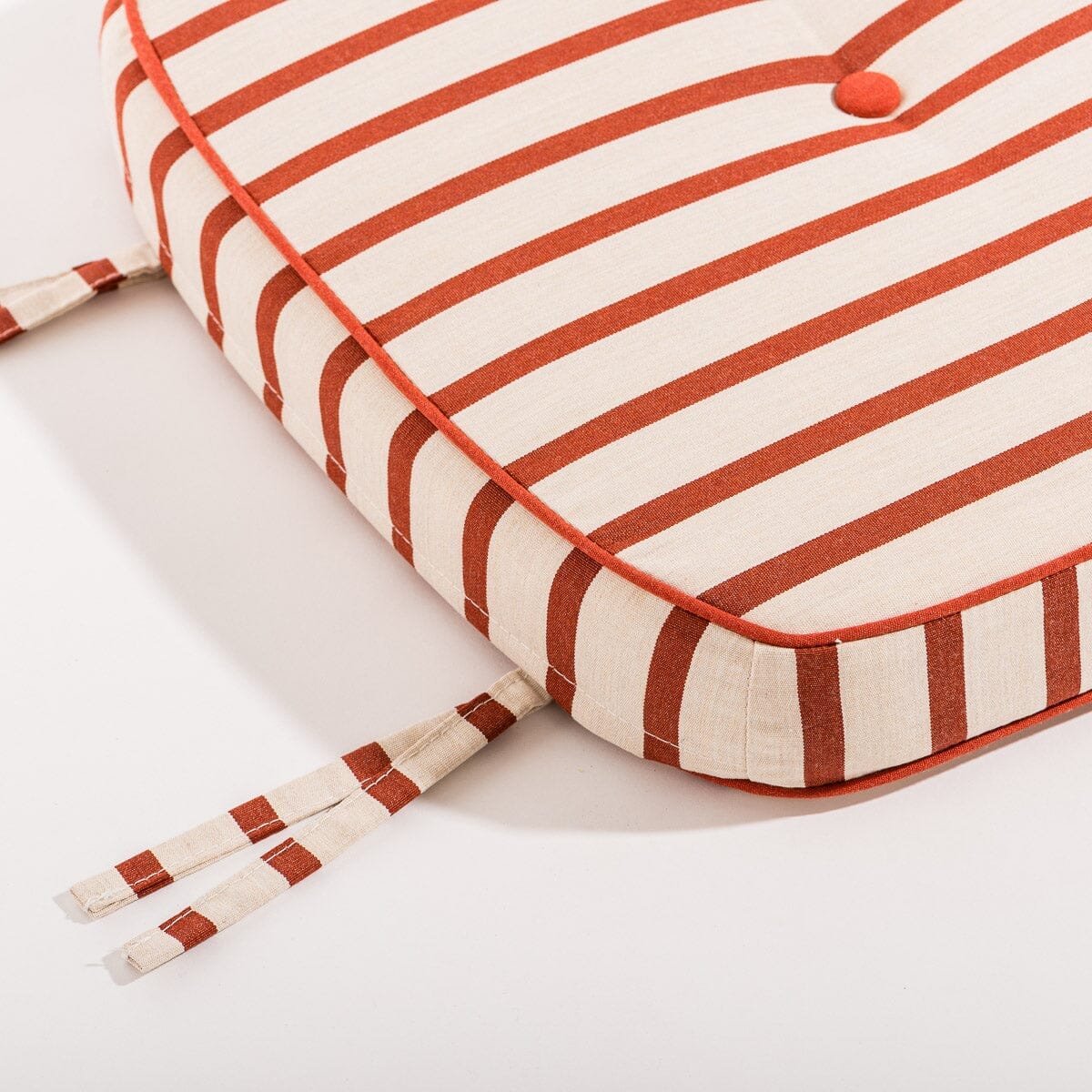 The Al Fresco Dining Chair in Monaco Le Sirenuse Stripe | Vintage Black Frame - Image 4