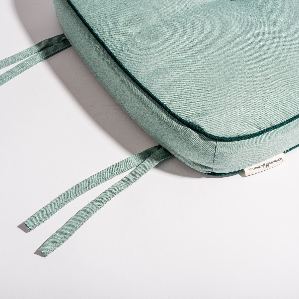 The Al Fresco Dining Chair in Rivie Green | Antique White Frame - Image 5