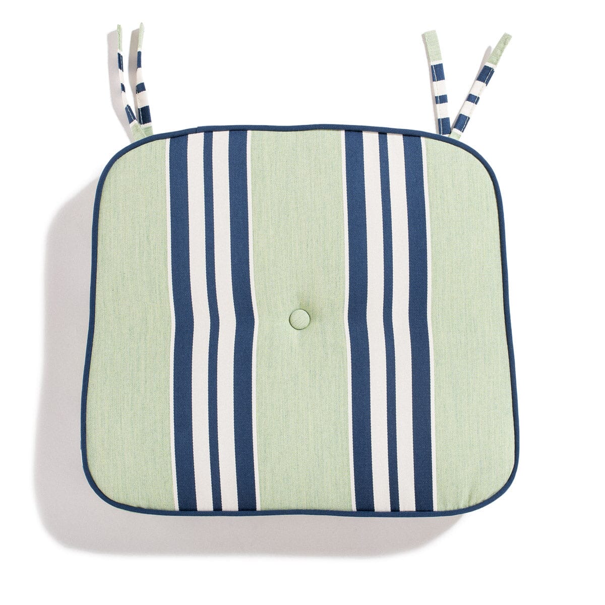 The Al Fresco Dining Chair Cushion x Julia Berolzheimer in Green Stripes - Image 3
