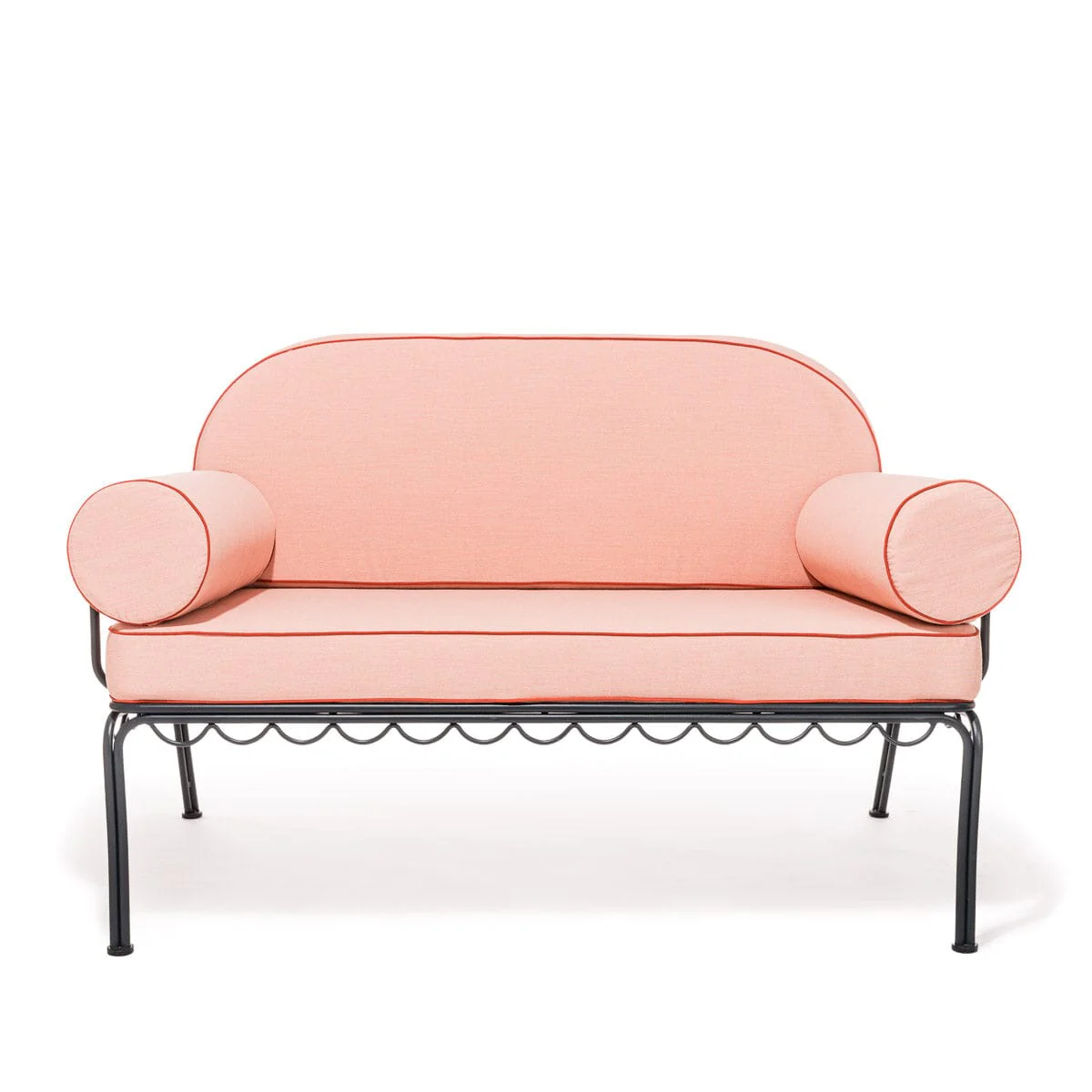 The Al Fresco Love Seat Cushion Cover Set - Rivie Pink - Image 6