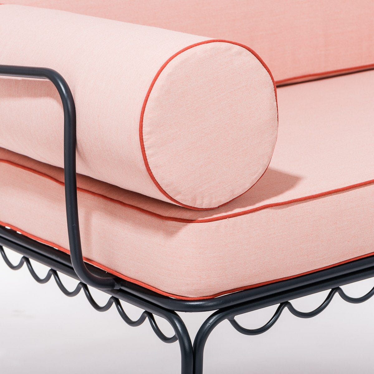 The Al Fresco Love Seat Cushion Cover Set - Rivie Pink - Image 8