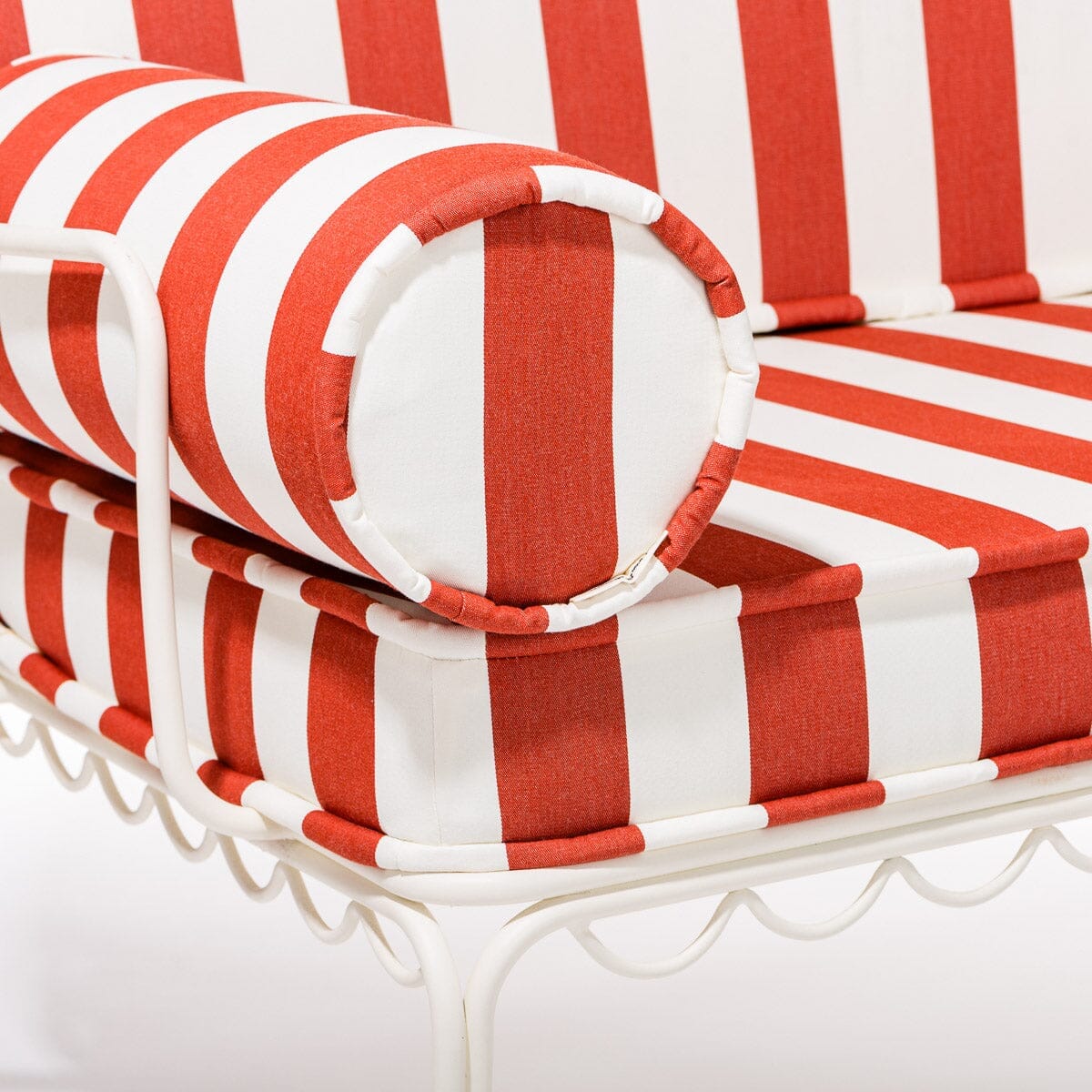 The Al Fresco Love Seat Slip Cover Set - Crew Le Sirenuse Stripe - Image 5