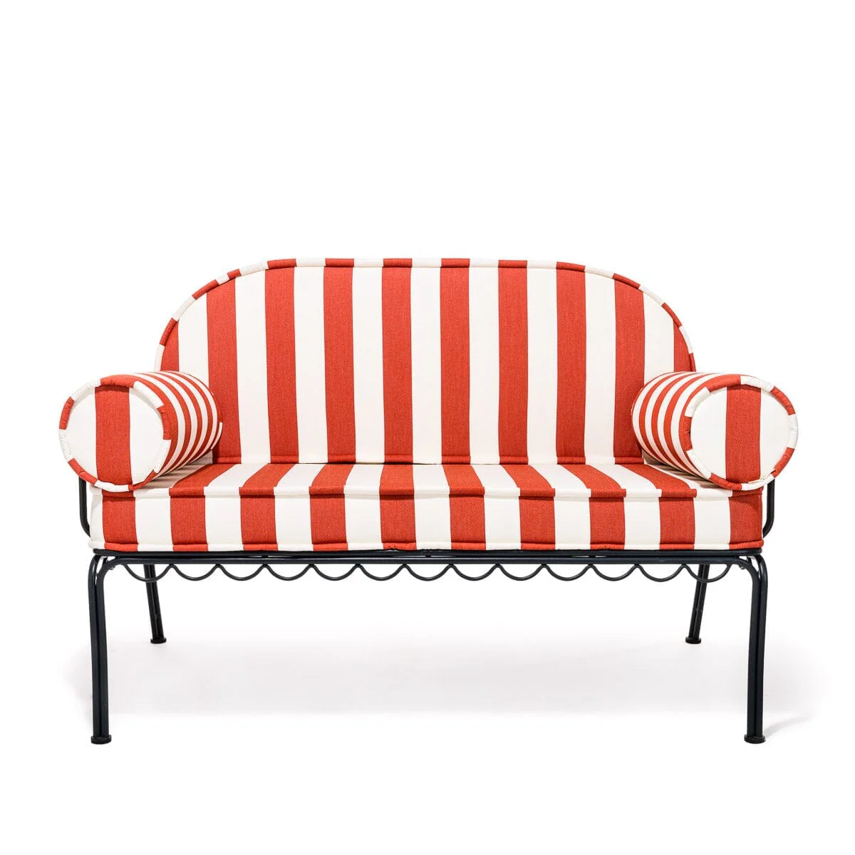 The Al Fresco Love Seat Slip Cover Set - Crew Le Sirenuse Stripe - Image 6