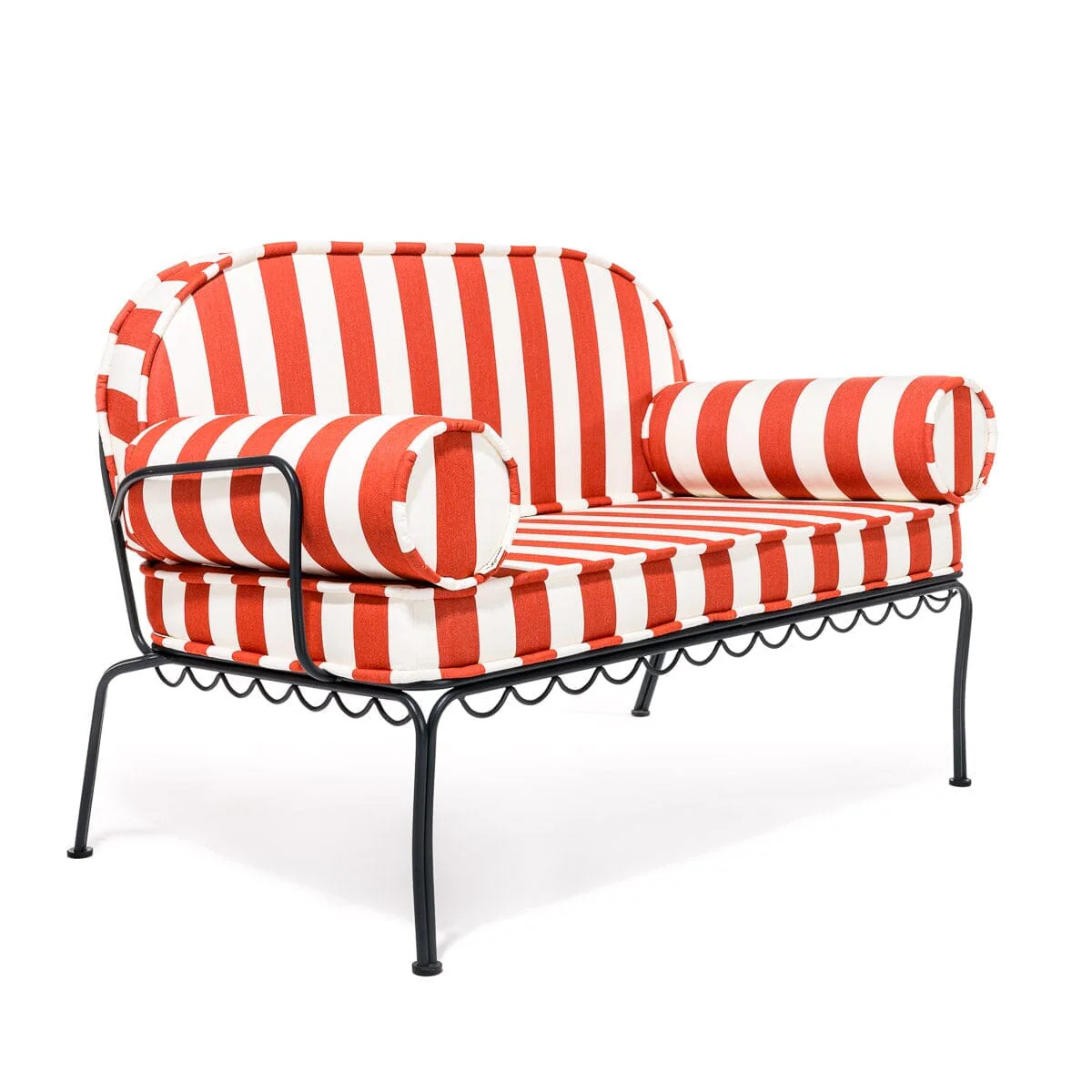 The Al Fresco Love Seat Slip Cover Set - Crew Le Sirenuse Stripe - Image 7