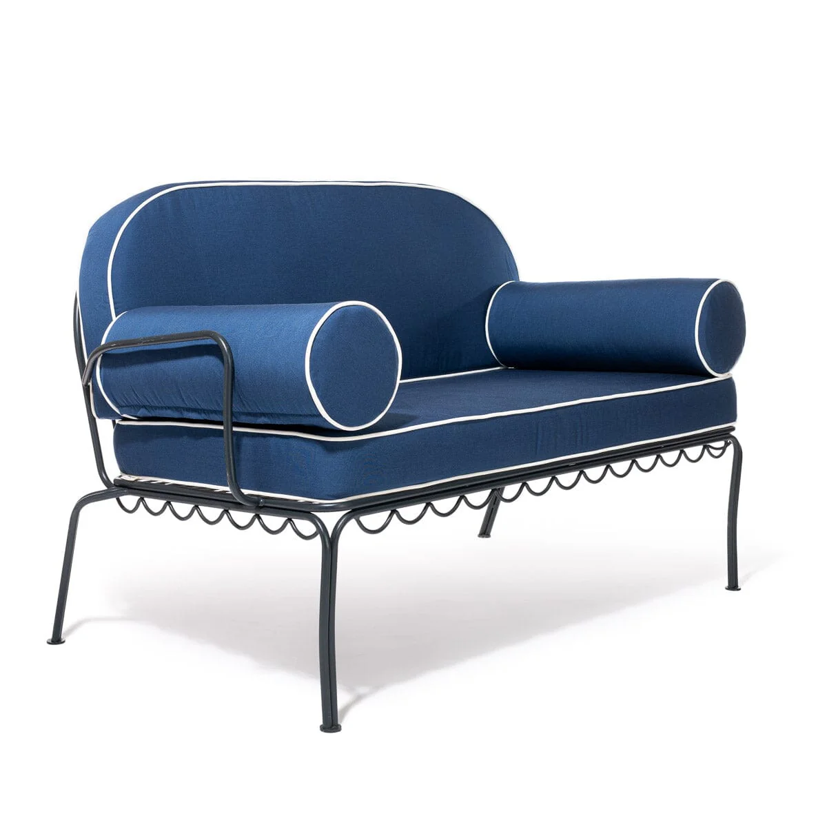 The Al Fresco Love Seat Slip Cover Set x Julia Berolzheimer in Rivie Slate - Image 6
