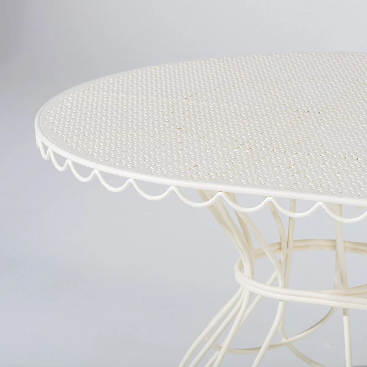The Al Fresco Oval Dining Table - Antique White - Image 4