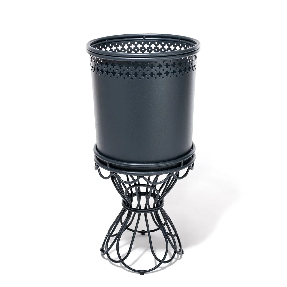 Al Fresco Small Planter & Stand - Vintage Black