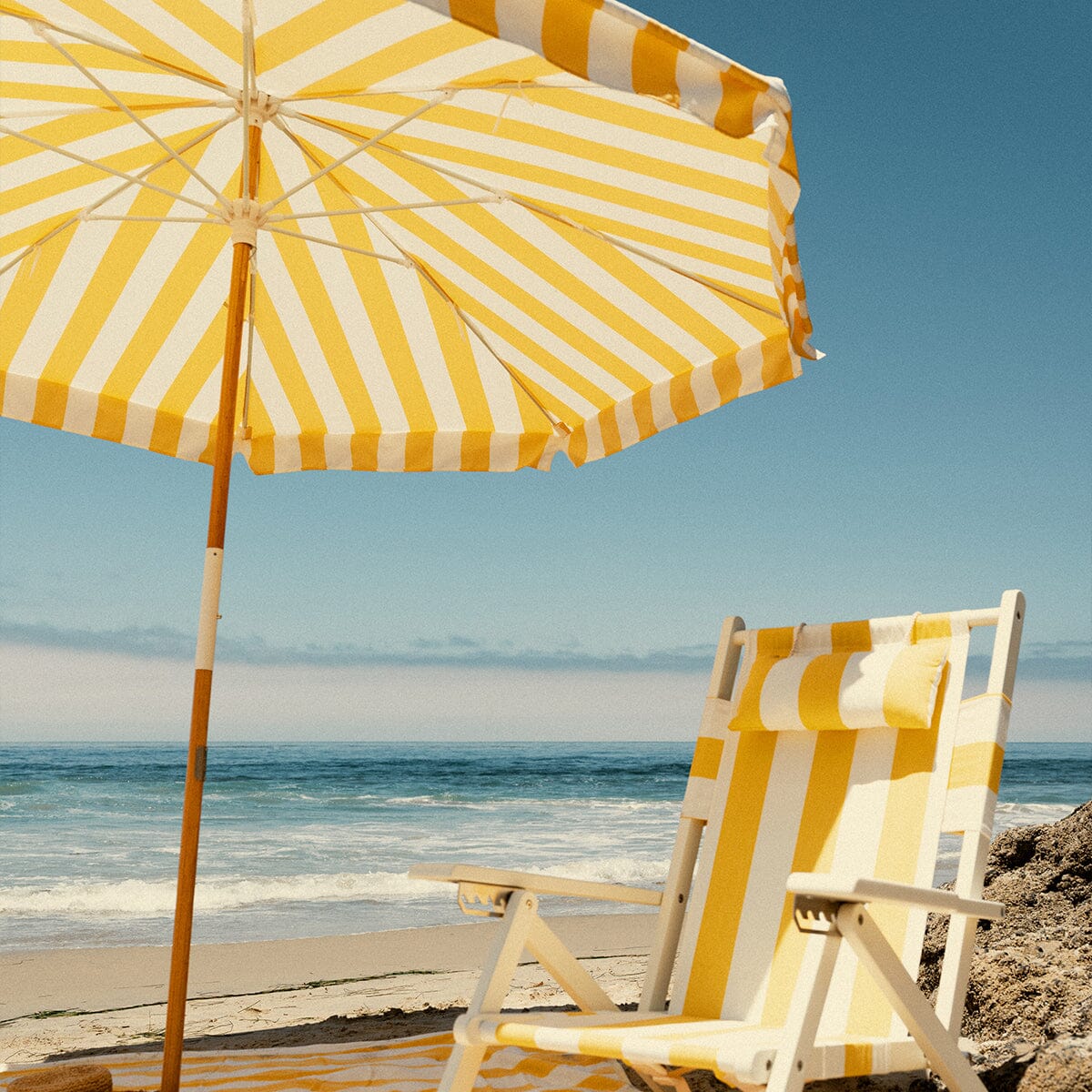 The Amalfi Umbrella - Crew Mimosa Yellow Stripe - Image 10