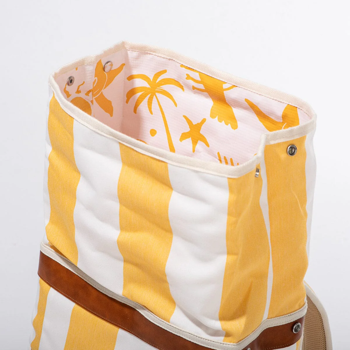 The Backpack Cooler - Crew Mimosa Yellow Stripe - Image 7