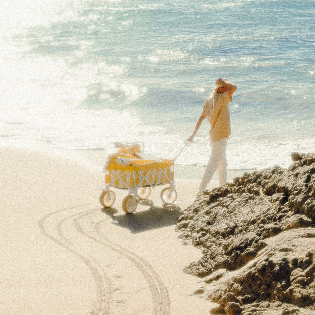 The Beach Cart - Crew Mimosa Yellow Stripe - Image 8