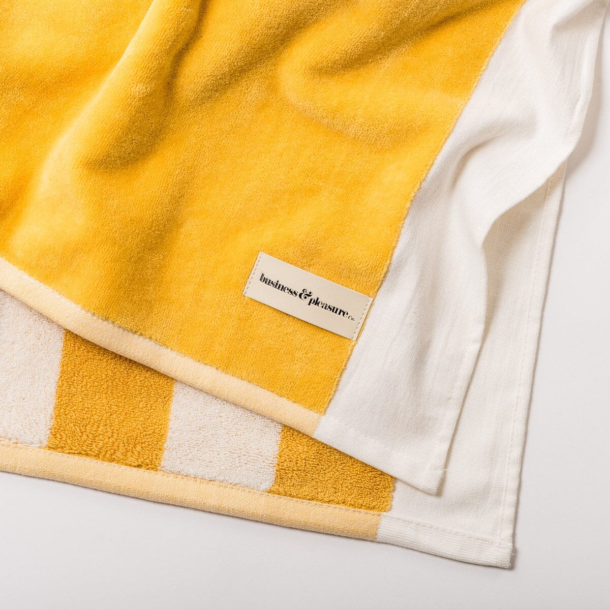 The Beach Towel - Crew Mimosa Yellow Stripe - Image 7
