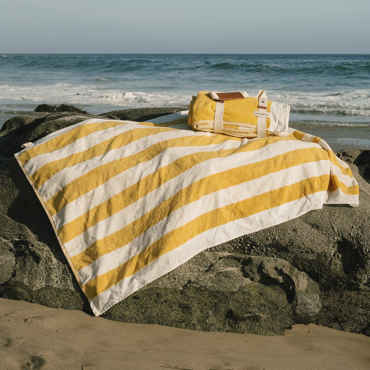 The Beach Towel - Crew Mimosa Yellow Stripe - Image 9