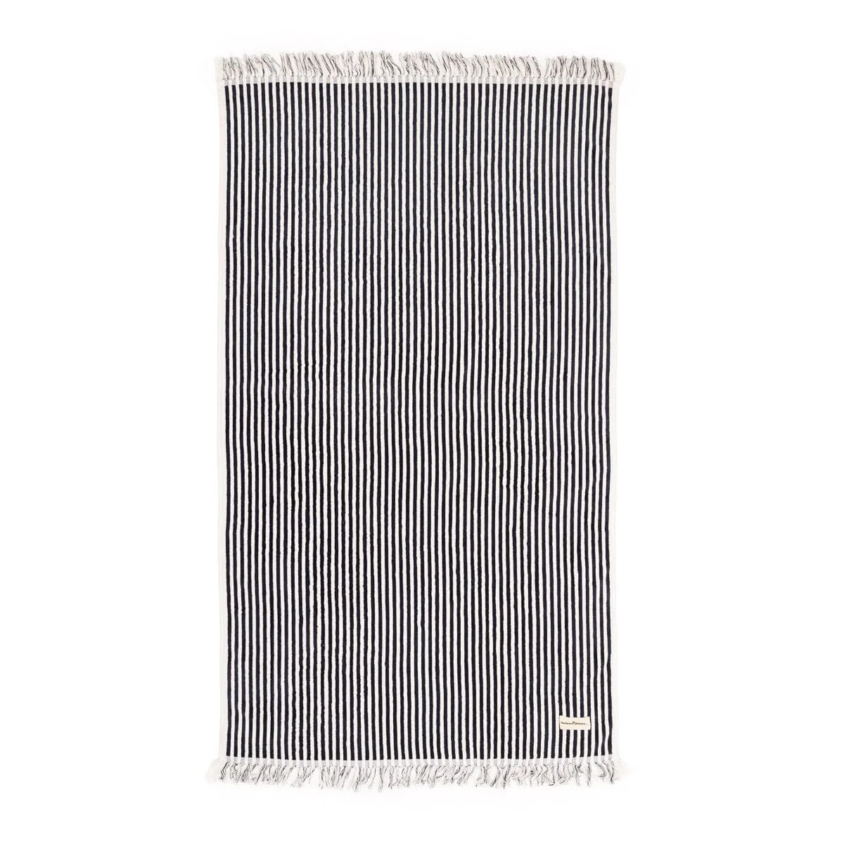 The Beach Towel - Lauren's Navy Stripe - Image 3
