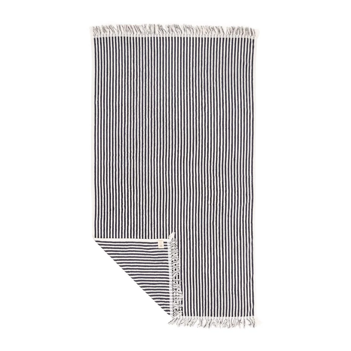 The Beach Towel - Lauren's Navy Stripe - Image 4