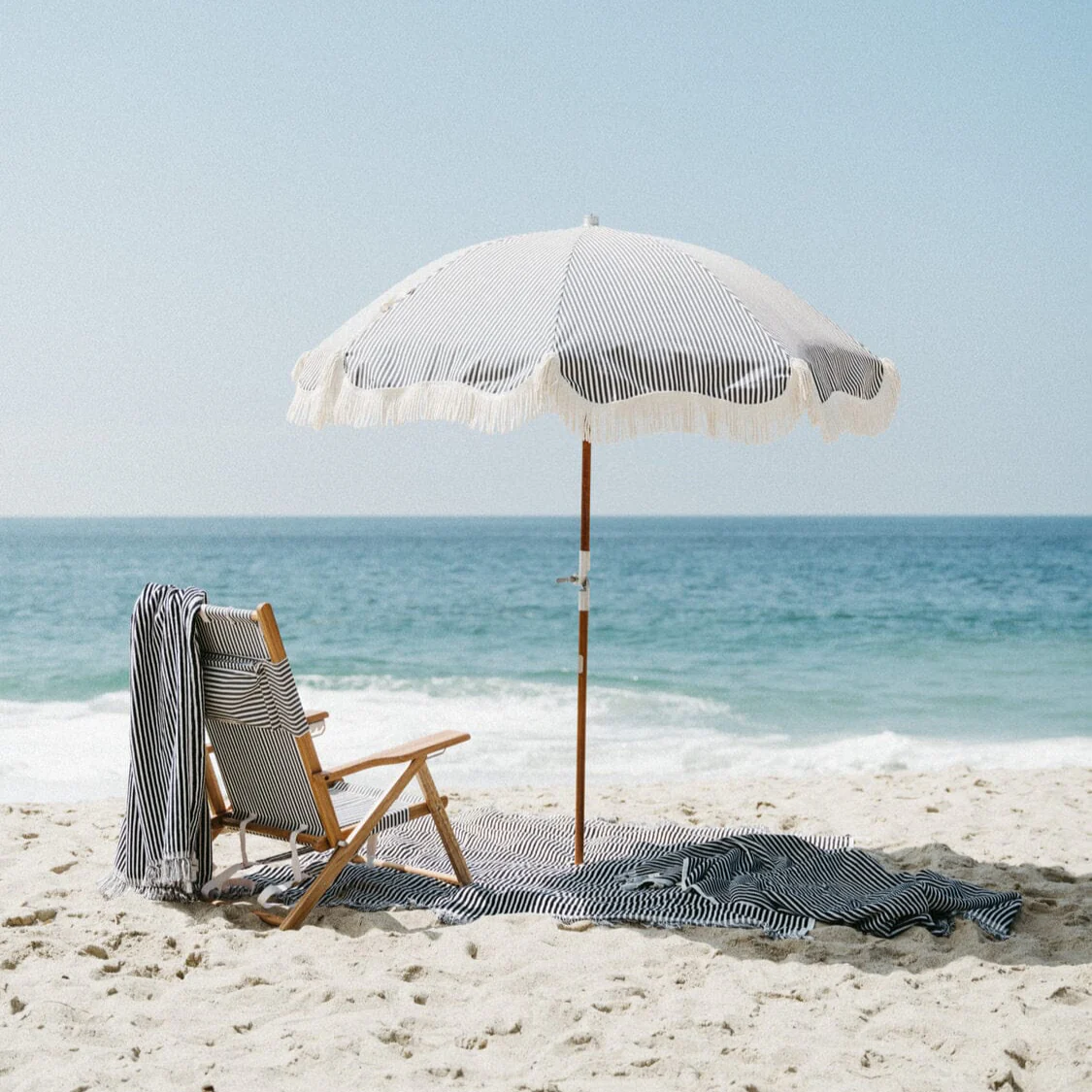 The Beach Towel - Lauren's Navy Stripe - Image 7