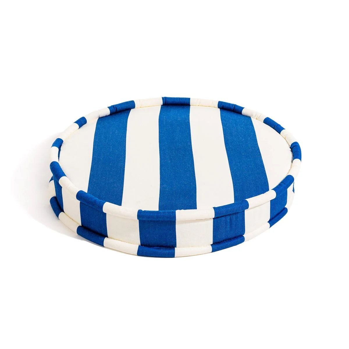 The Circular Pillow - Crew Mediterranean Blue Stripe