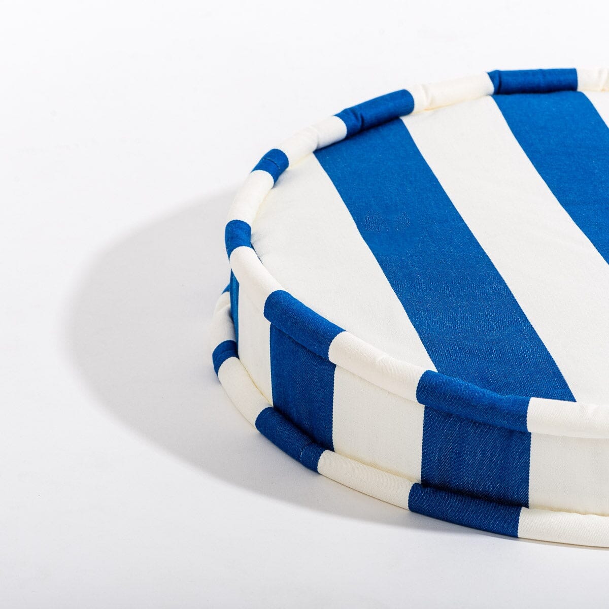 The Circular Pillow - Crew Mediterranean Blue Stripe - Image 2
