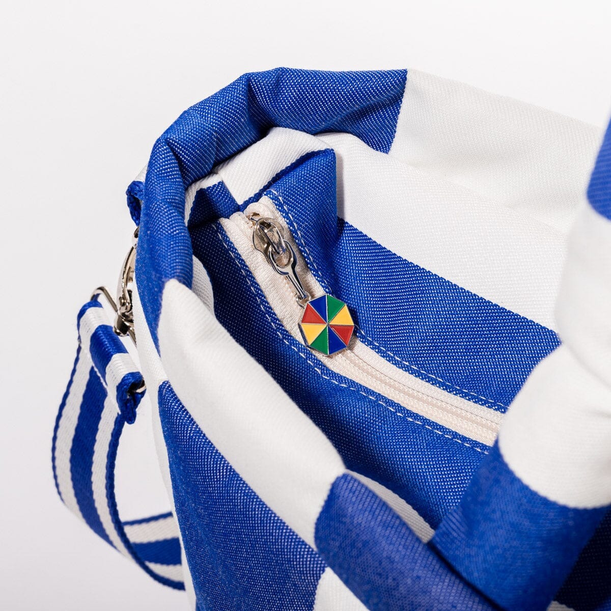 The Cloud Cooler Tote Bag - Crew Mediterranean Blue Stripe - Image 7