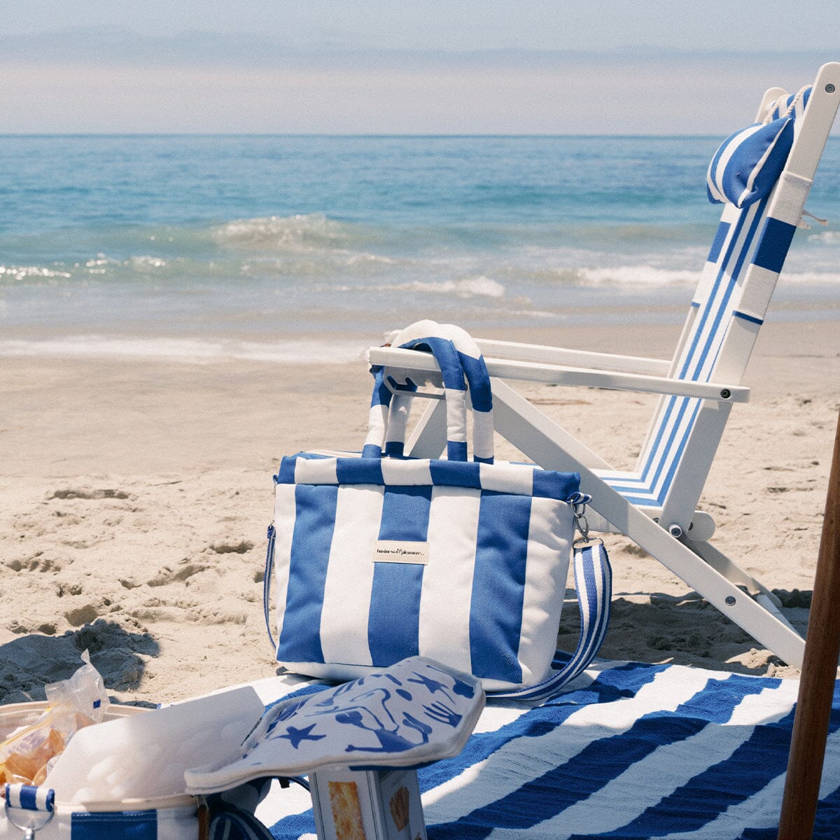 The Cloud Cooler Tote Bag - Crew Mediterranean Blue Stripe - Image 8