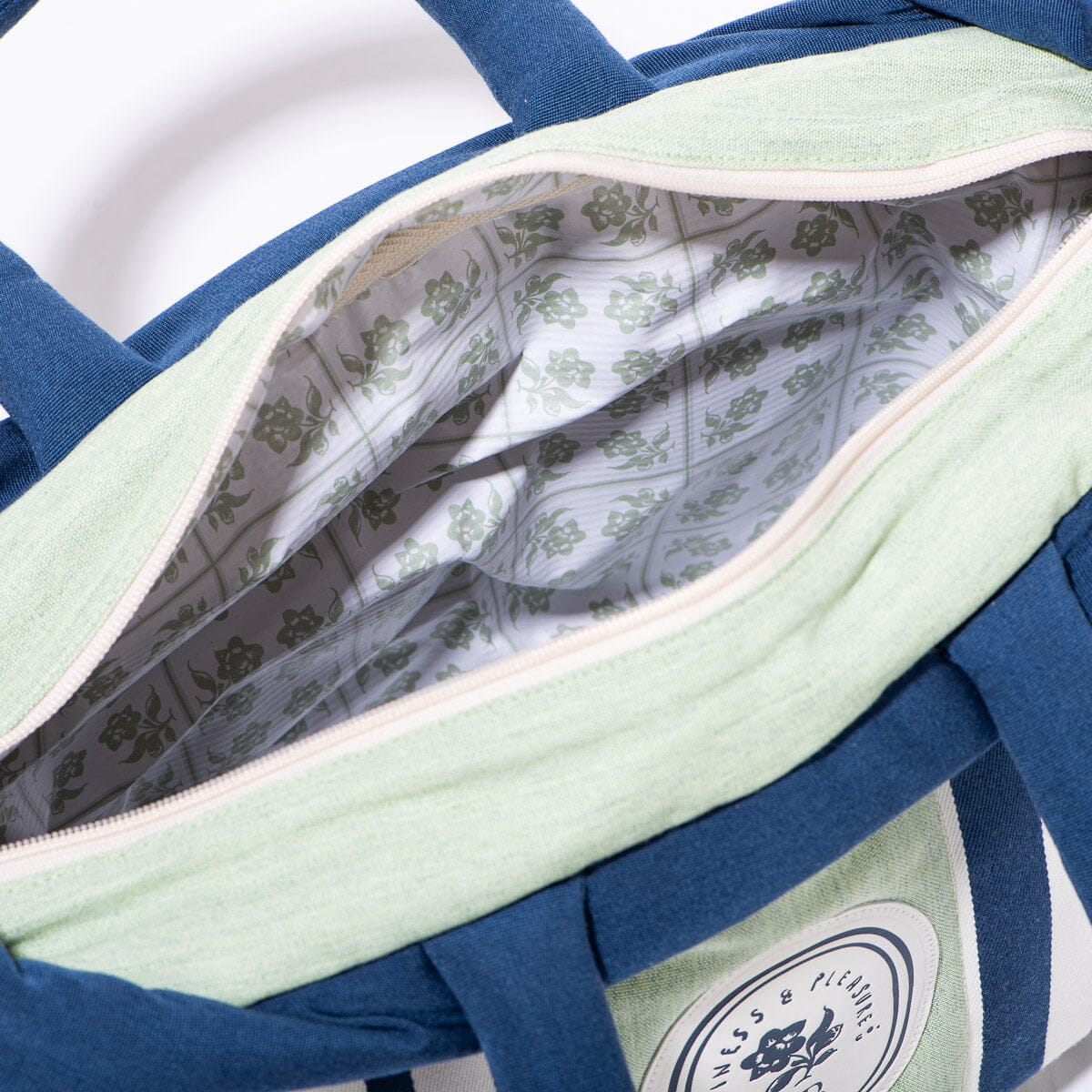 The Cloud Cooler Tote Bag x Julia Berolzheimer in Green Stripes - Image 6