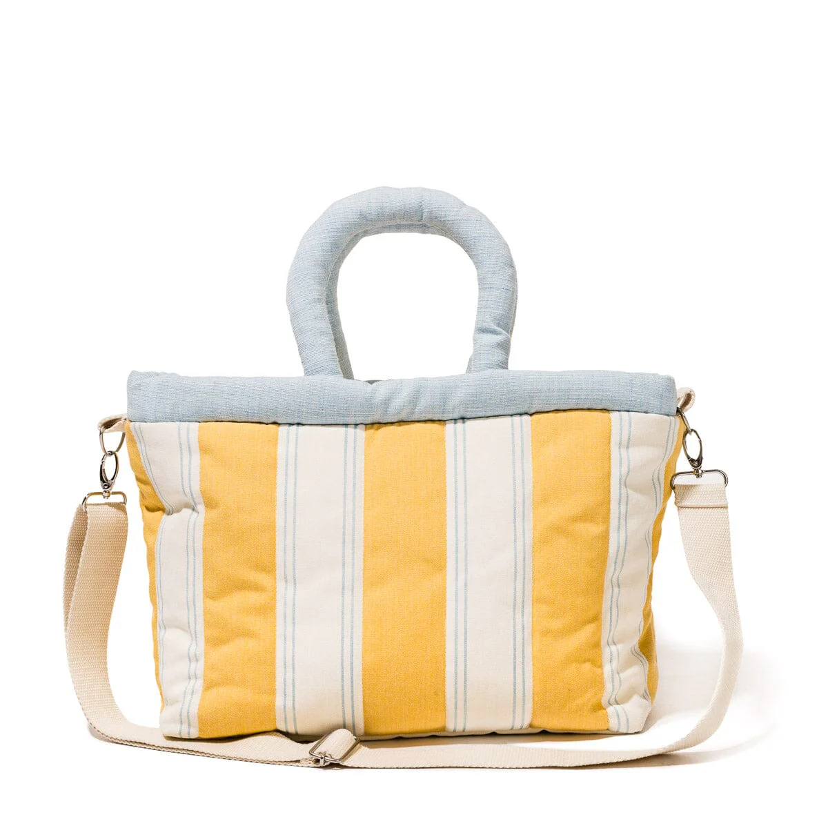 The Cloud Cooler Tote Bag - Tuuli Stripe Yellow - Image 5
