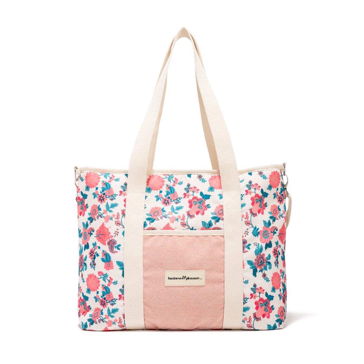 The Cooler Tote Bag - Paisley Bay Palm Pink