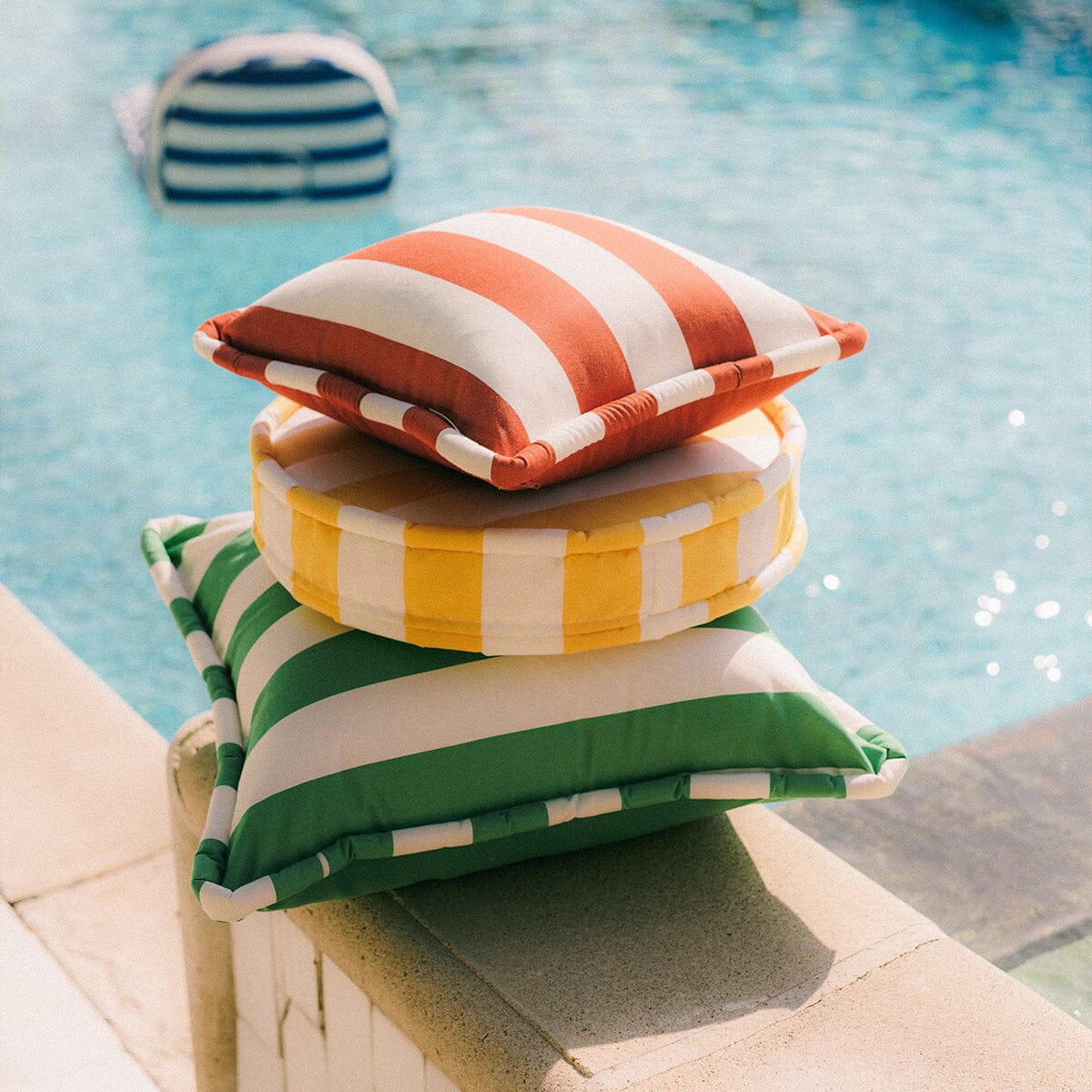 The Euro Throw Pillow - Crew Canyon Green Stripe - Image 7