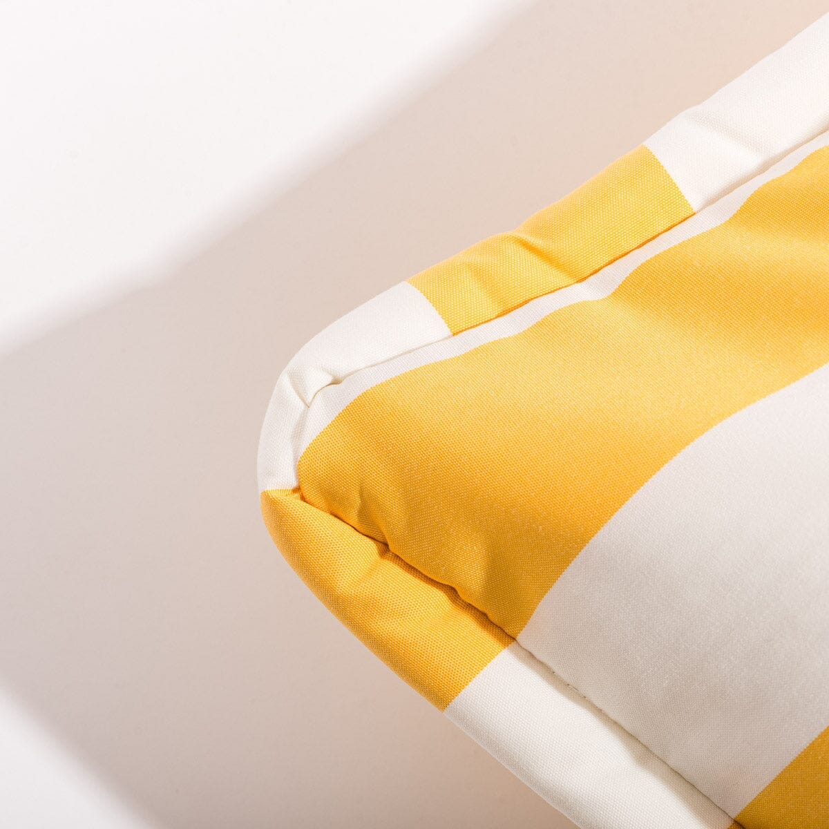 The Euro Throw Pillow - Crew Mimosa Yellow Stripe - Image 4